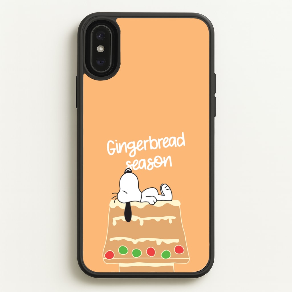 Cartoon Beagle Gingerbread House iPhone XS Max Case