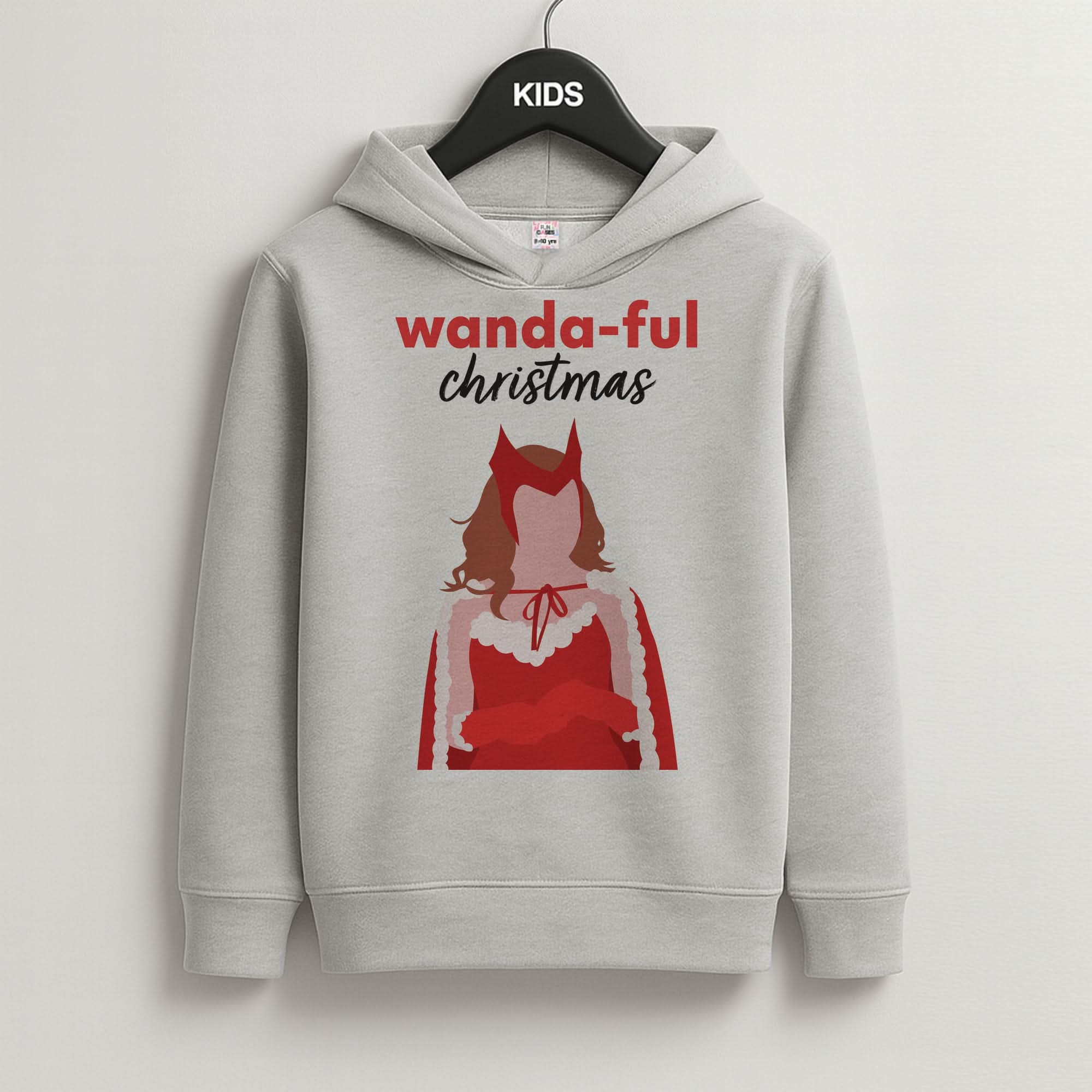 Wanda-ful Christmas Grey Kids Hoodie