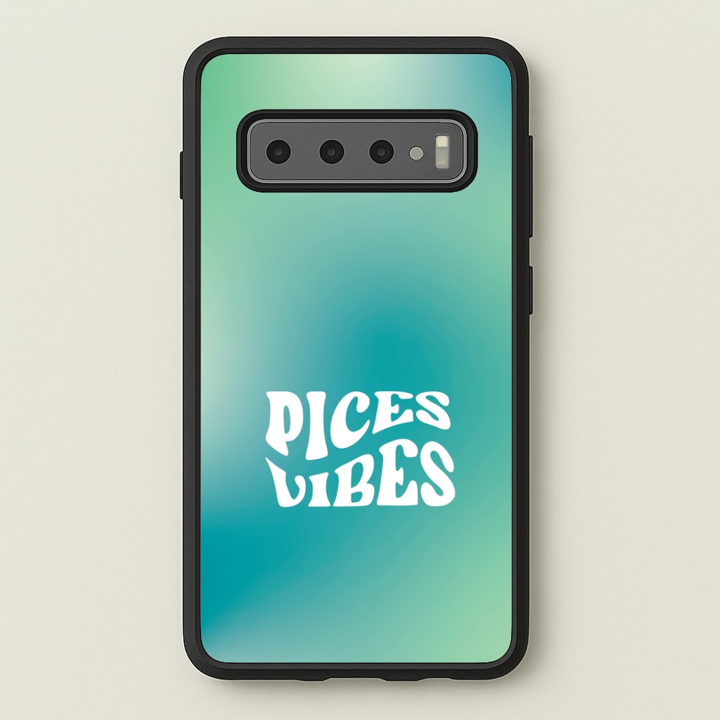 Pices Vibes Gradient Zodiac Galaxy S10 Plus Case