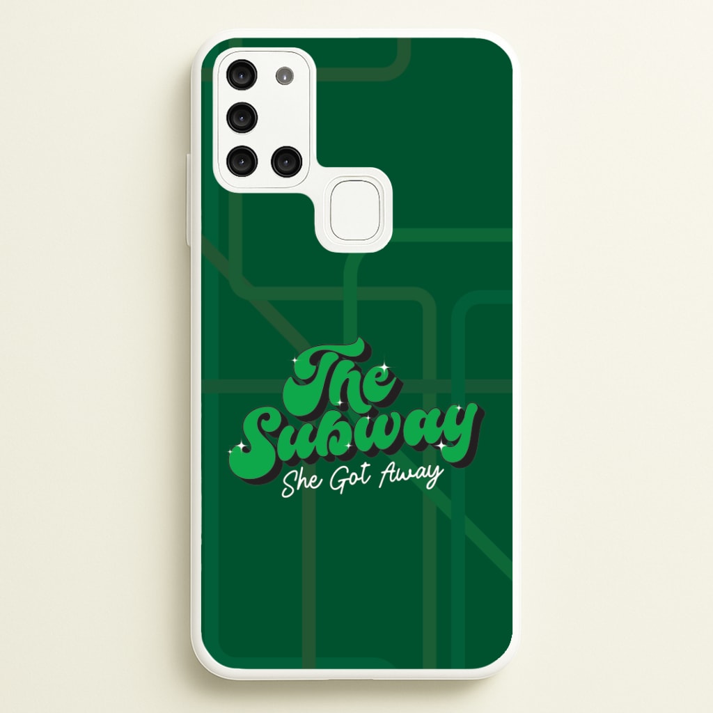 Subway Green Galaxy A21s Case