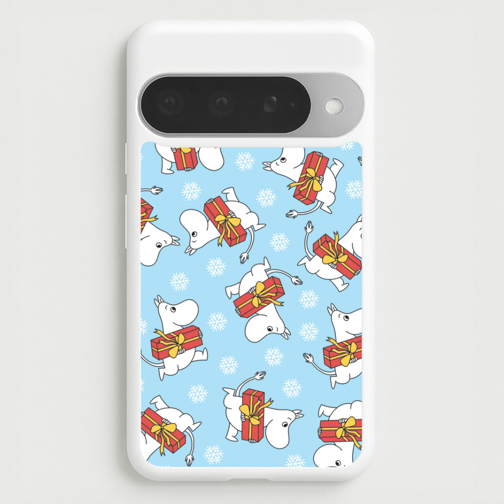 Present And Snowflakes Moom Pattern Google Pixel 10 Pro XL Case
