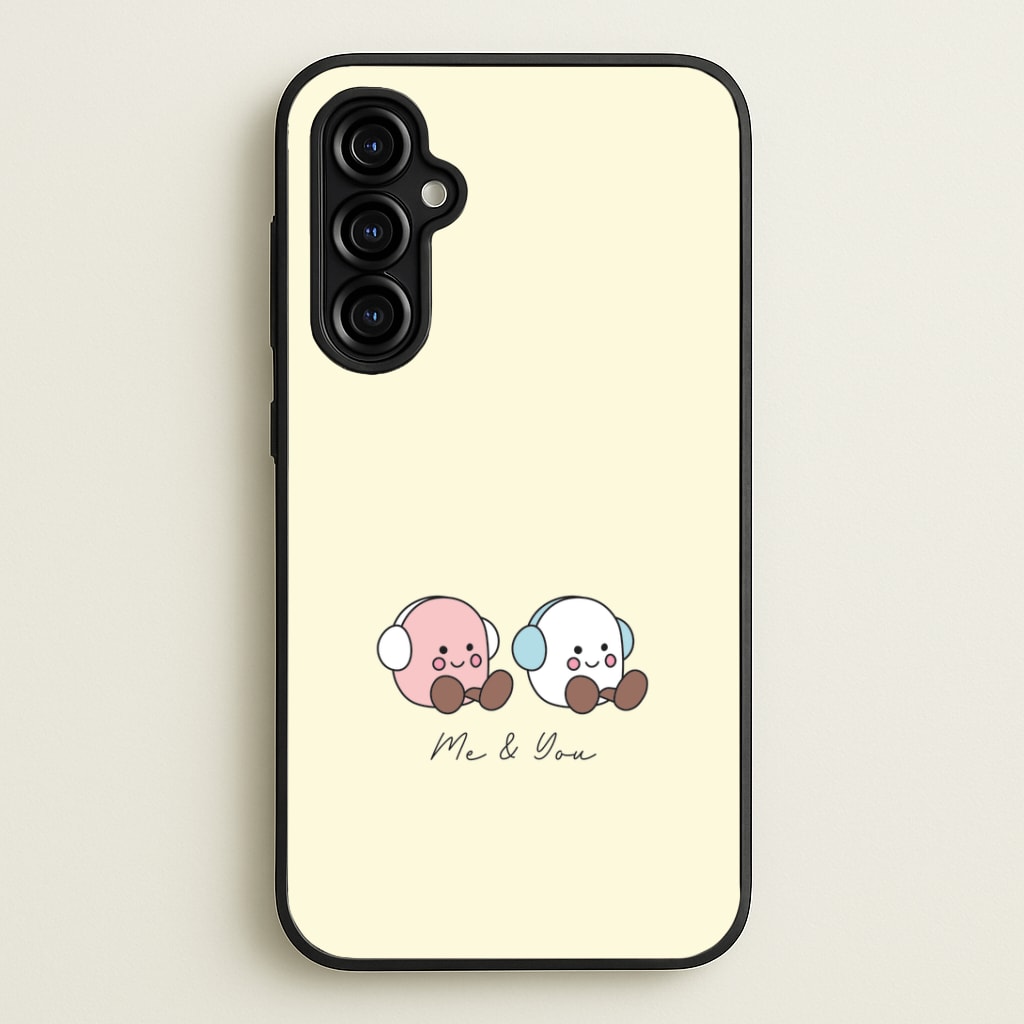 Cute Christmas Marshmellow Plushies Galaxy A54 Case