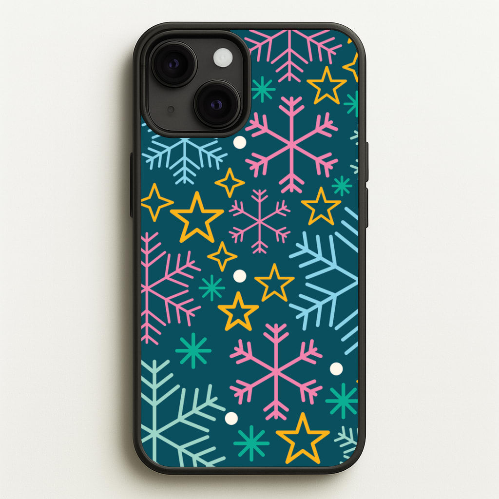 Colourful Christmas Symbols Pattern iPhone 13 Mini Case