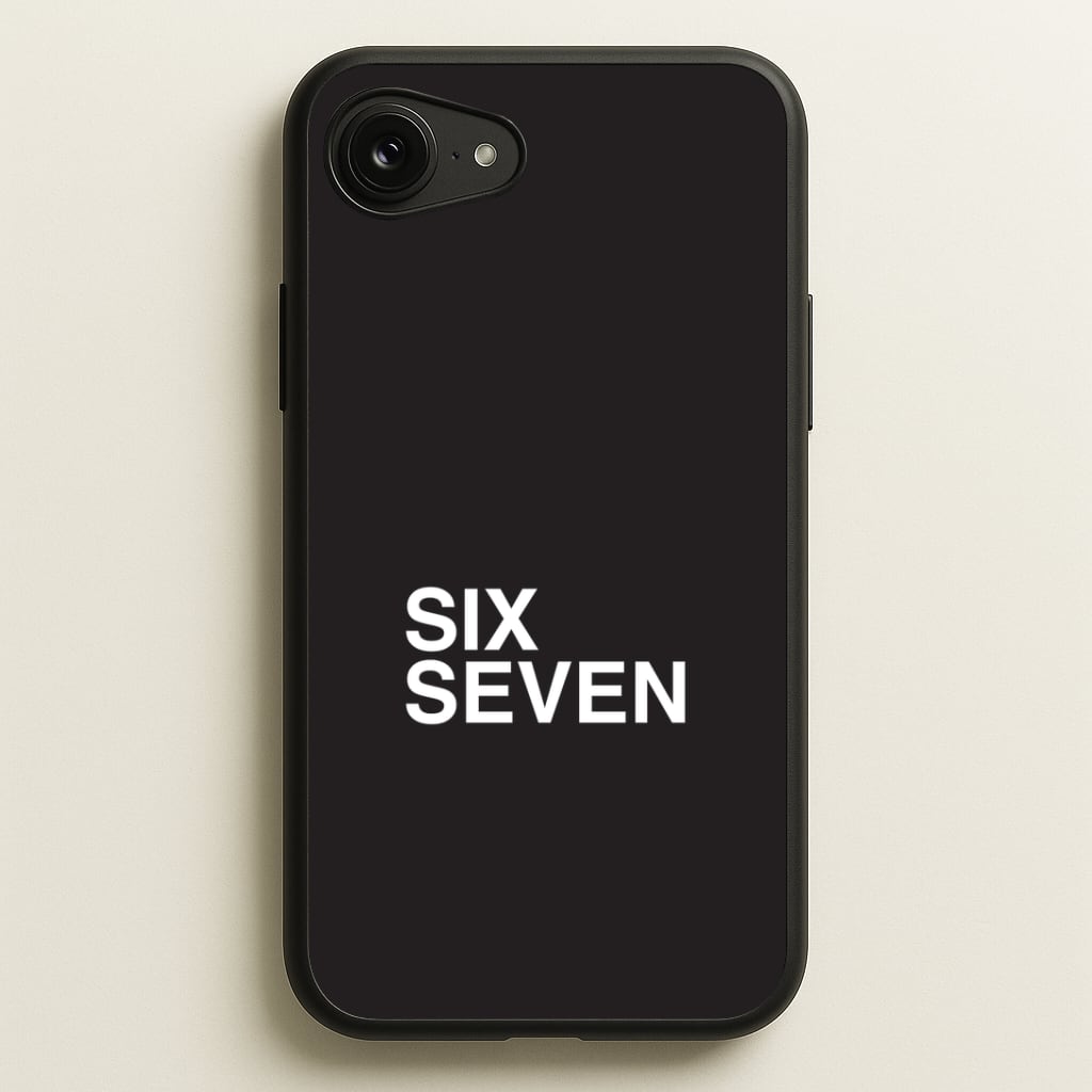6 7 Black iPhone 16e Case