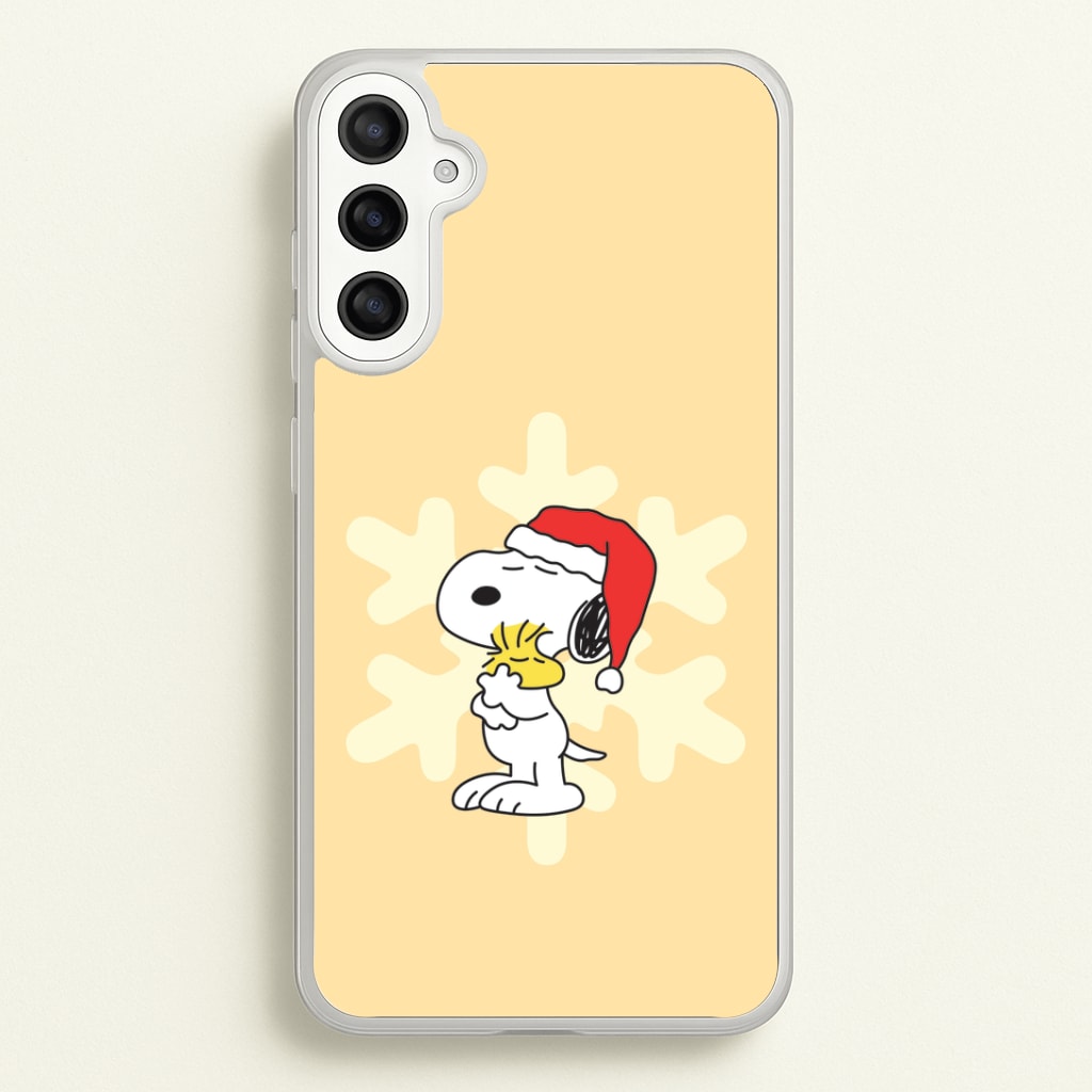 Christmas Cartoon Beagle And Bird Galaxy A36 Case