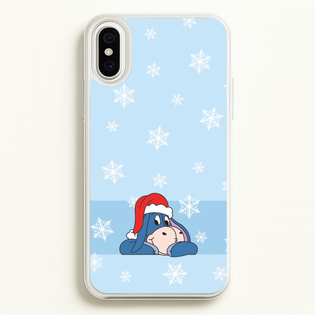 Cartoon Donkey Snowflakes iPhone XS Max Case