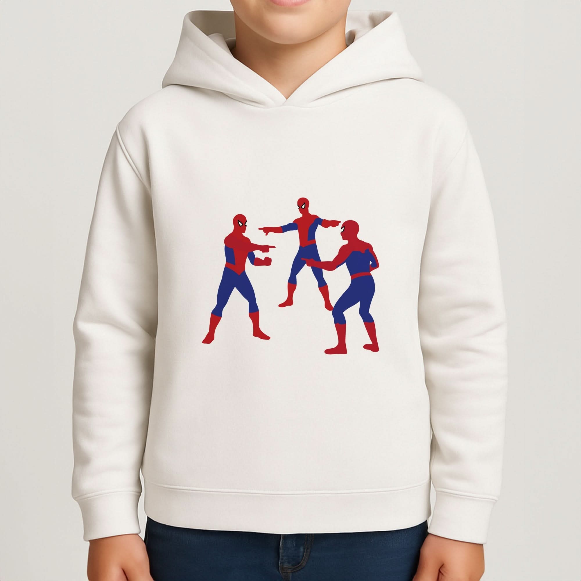 Spider Hero Pointing Meme Boys Hoodie