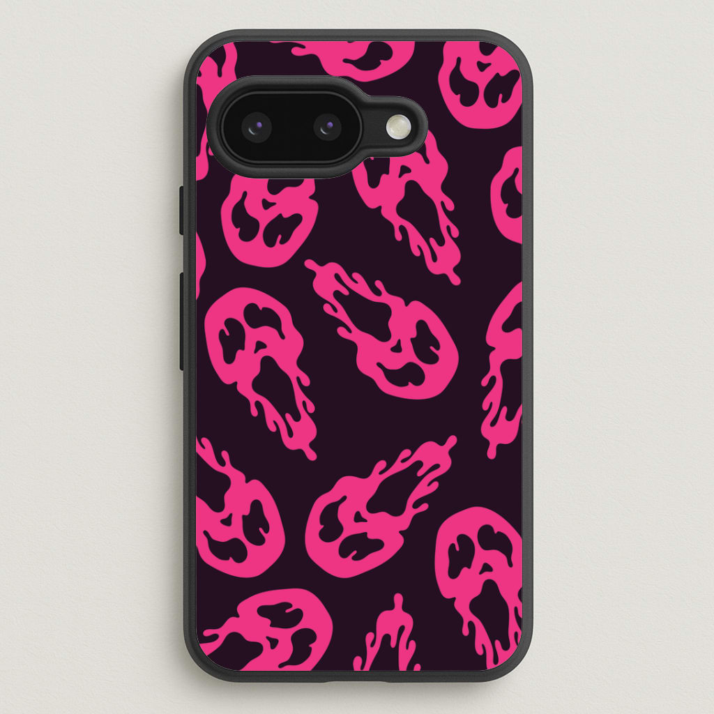 Trippy Ghost Face Pattern Google Pixel 9a Case