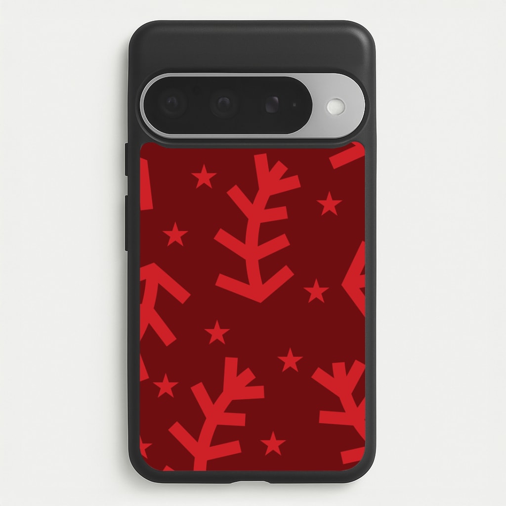 Abstract Ferns And Snowflakes Pattern Google Pixel 10 Pro XL Case