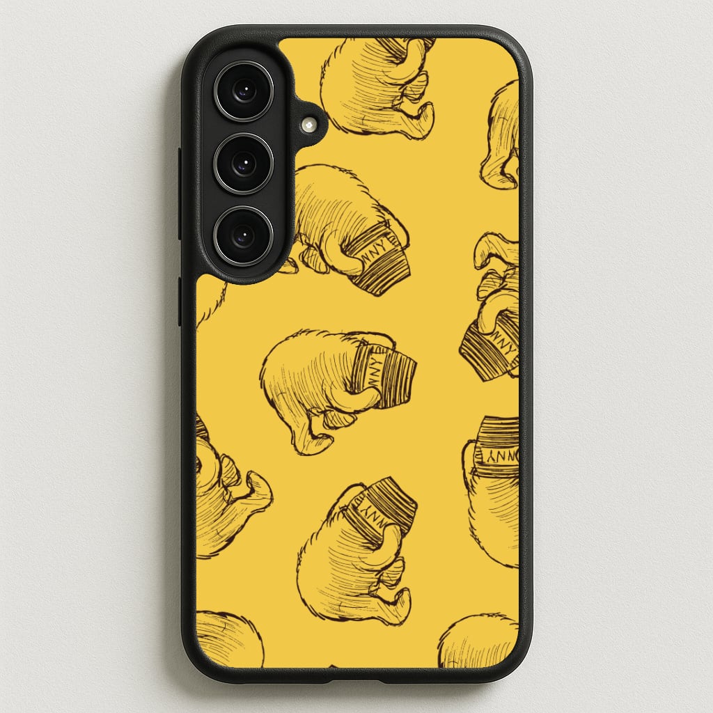 Winnie Honey Pot Pattern Galaxy S25FE Case