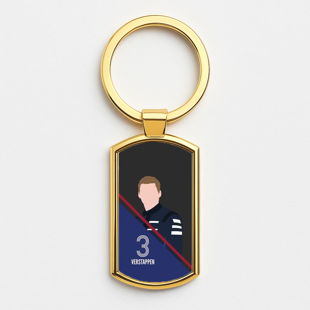 Verstappen 2026 Gold Keyring