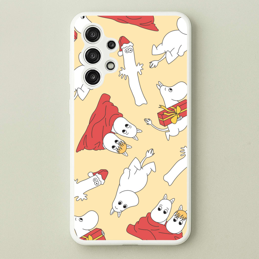 Christmas Mooms Pattern Galaxy A13 Case