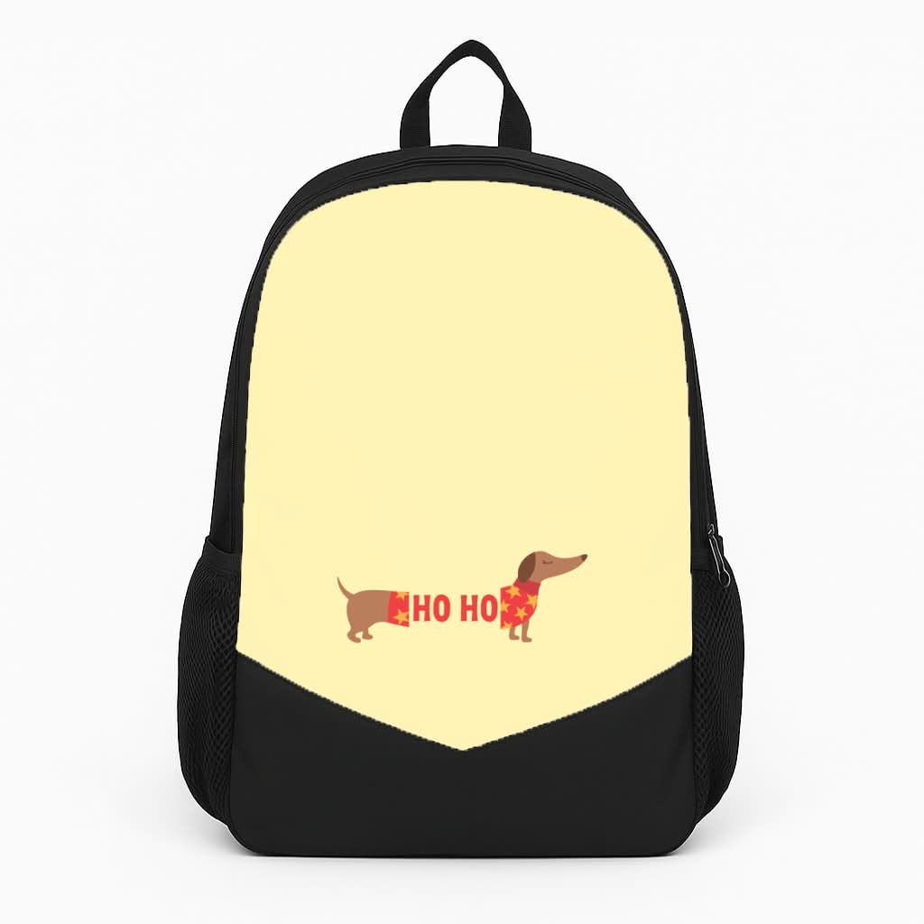 Christmas Jumper Ho Ho Dachshund Backpack