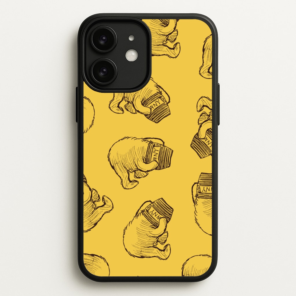 Winnie Honey Pot Pattern iPhone 11 Case