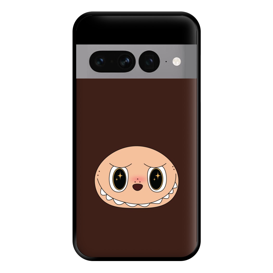Cute Brown Monster Face Google Pixel 7 Pro Case