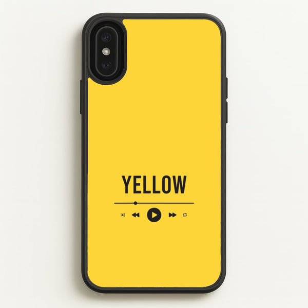 Yellow Music Player iPhone XS Max Case