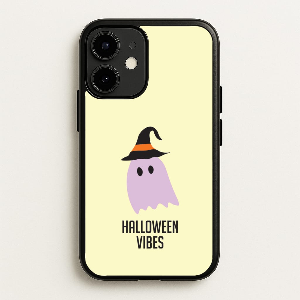 Purple Ghost Halloween Vibes iPhone 12 / 12 Pro Case