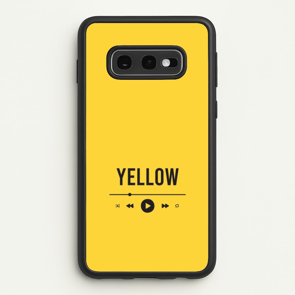 Yellow Music Player Galaxy S10e Case