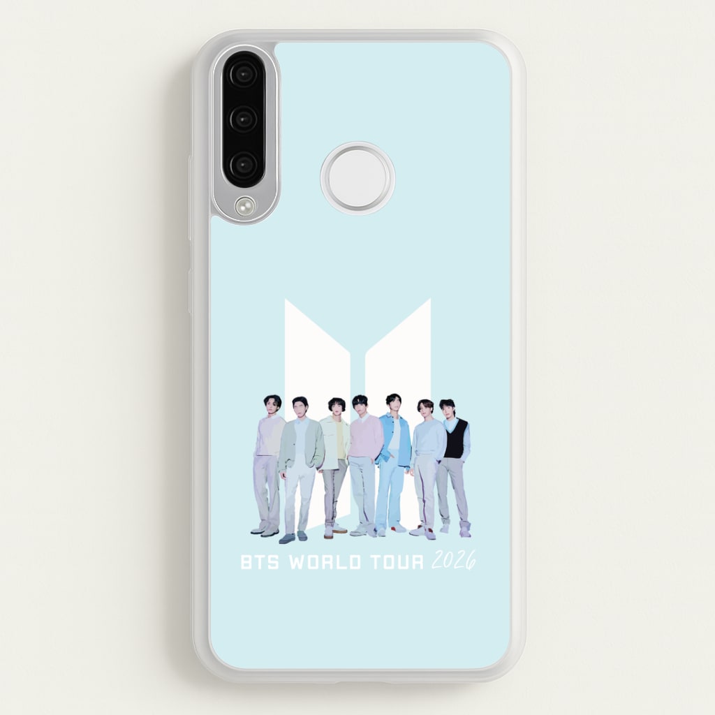 K-Pop Band Tour Pastel Blue Huawei P30 Lite Case