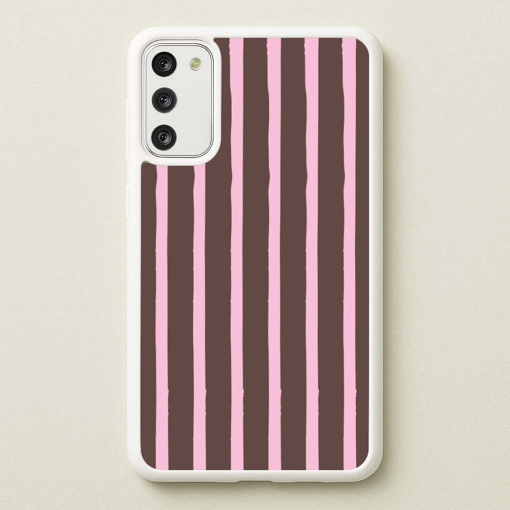 Chocolate & Strawberry Stripes Galaxy S20FE Case