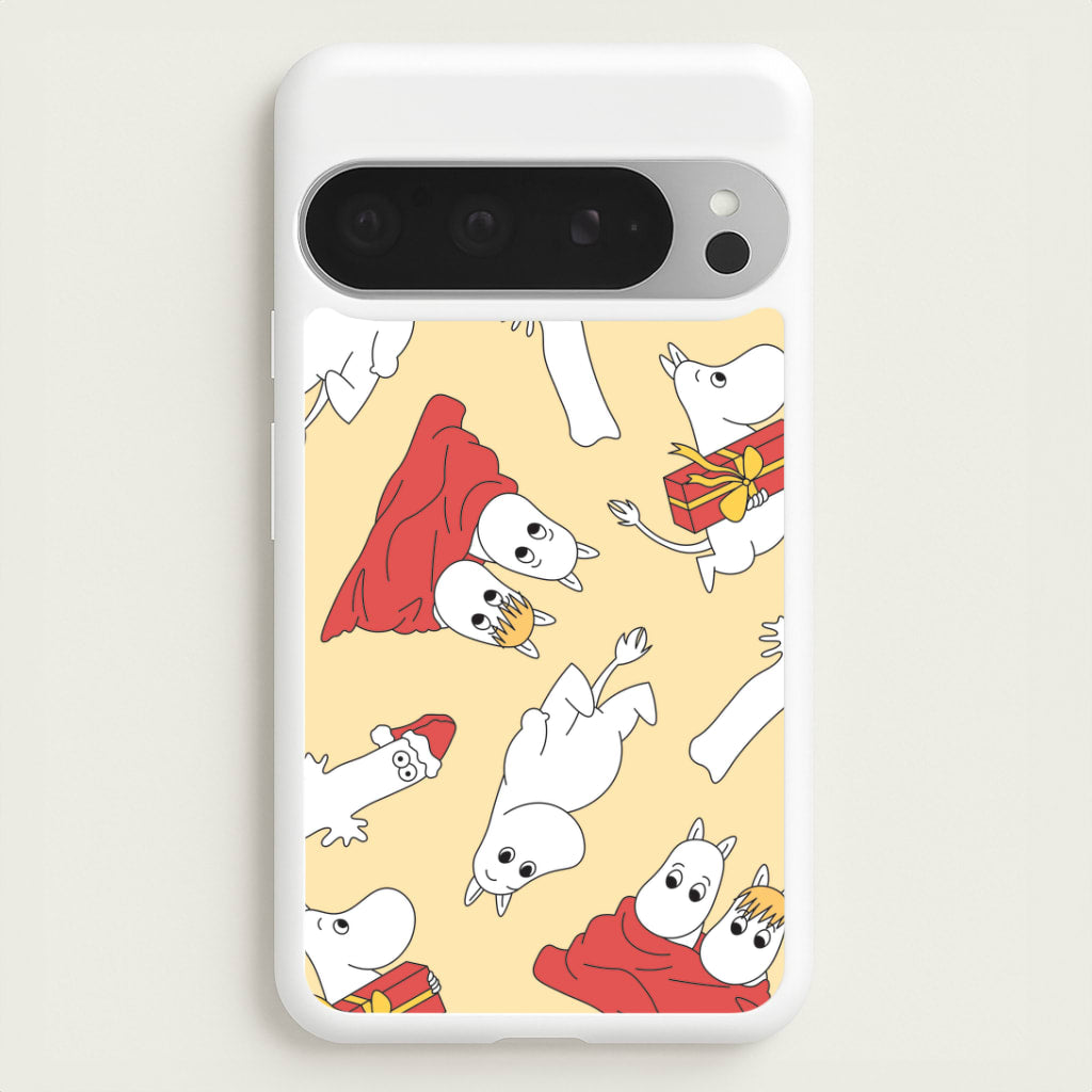 Christmas Mooms Pattern Google Pixel 9 Pro XL Case