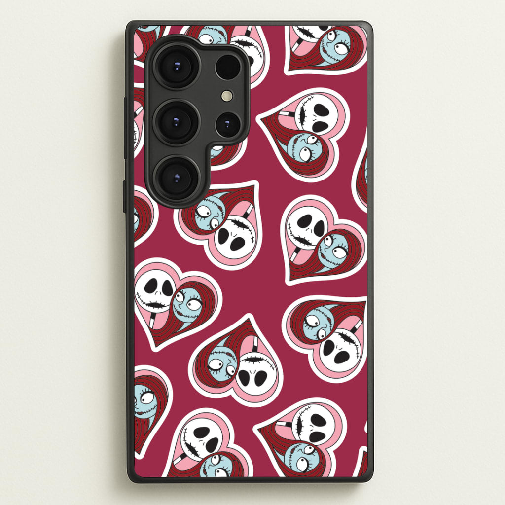 J And S Heart Pattern Galaxy S25 Ultra Case