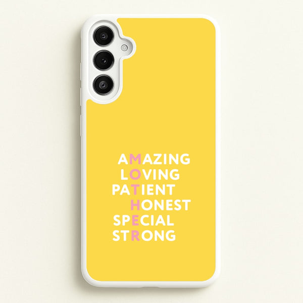 Mother Anagram Galaxy A36 Case