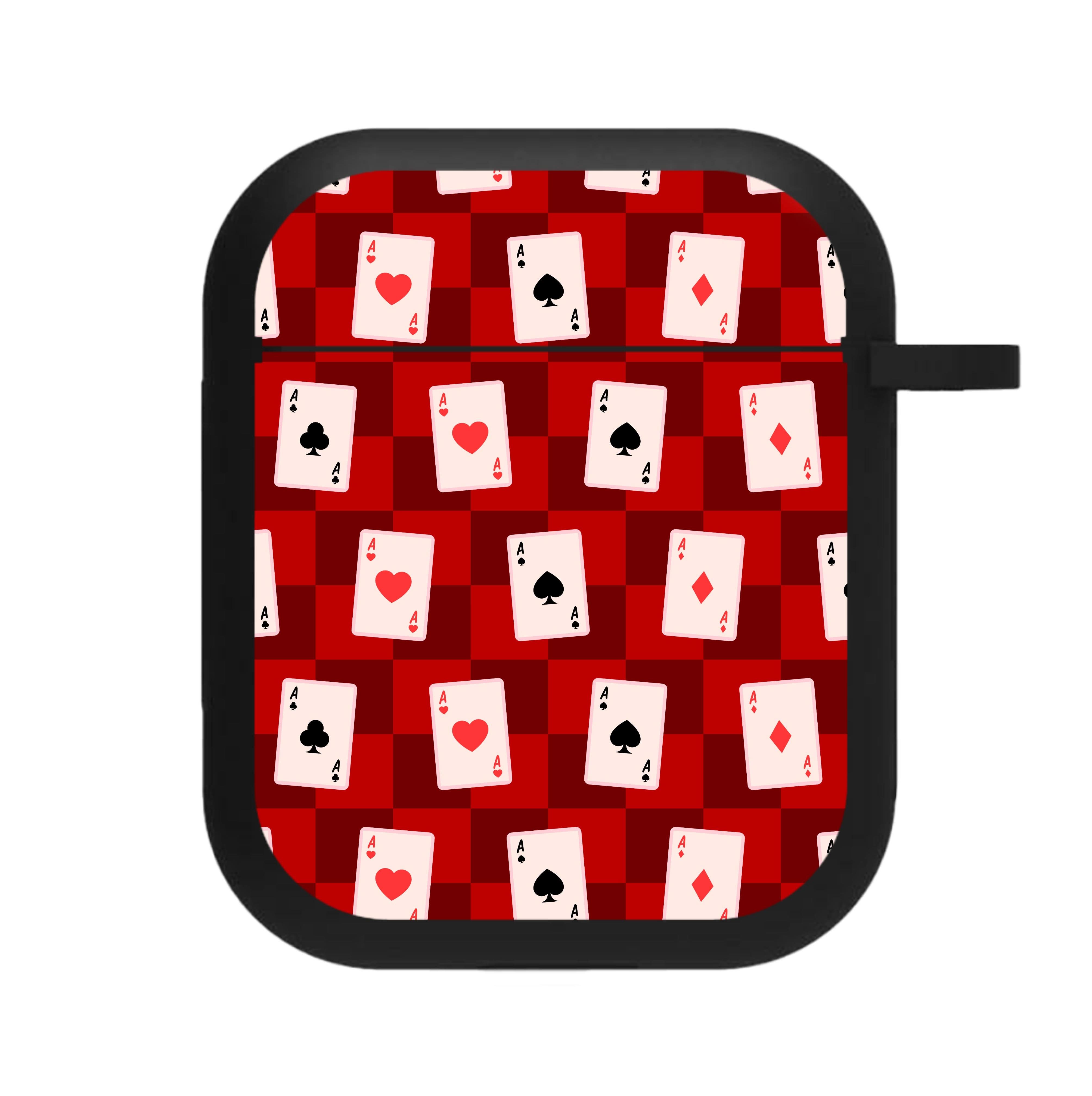 Card Deck Checkered Pattern AirPods Case