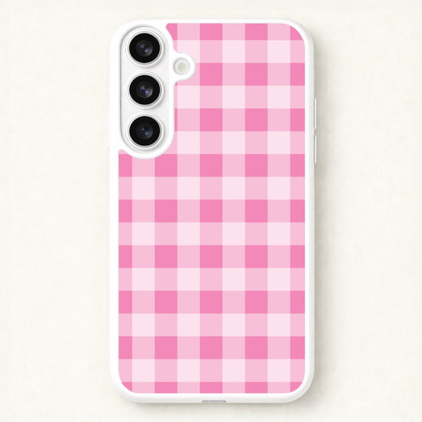 Strawberry Gingham Galaxy S26 Case