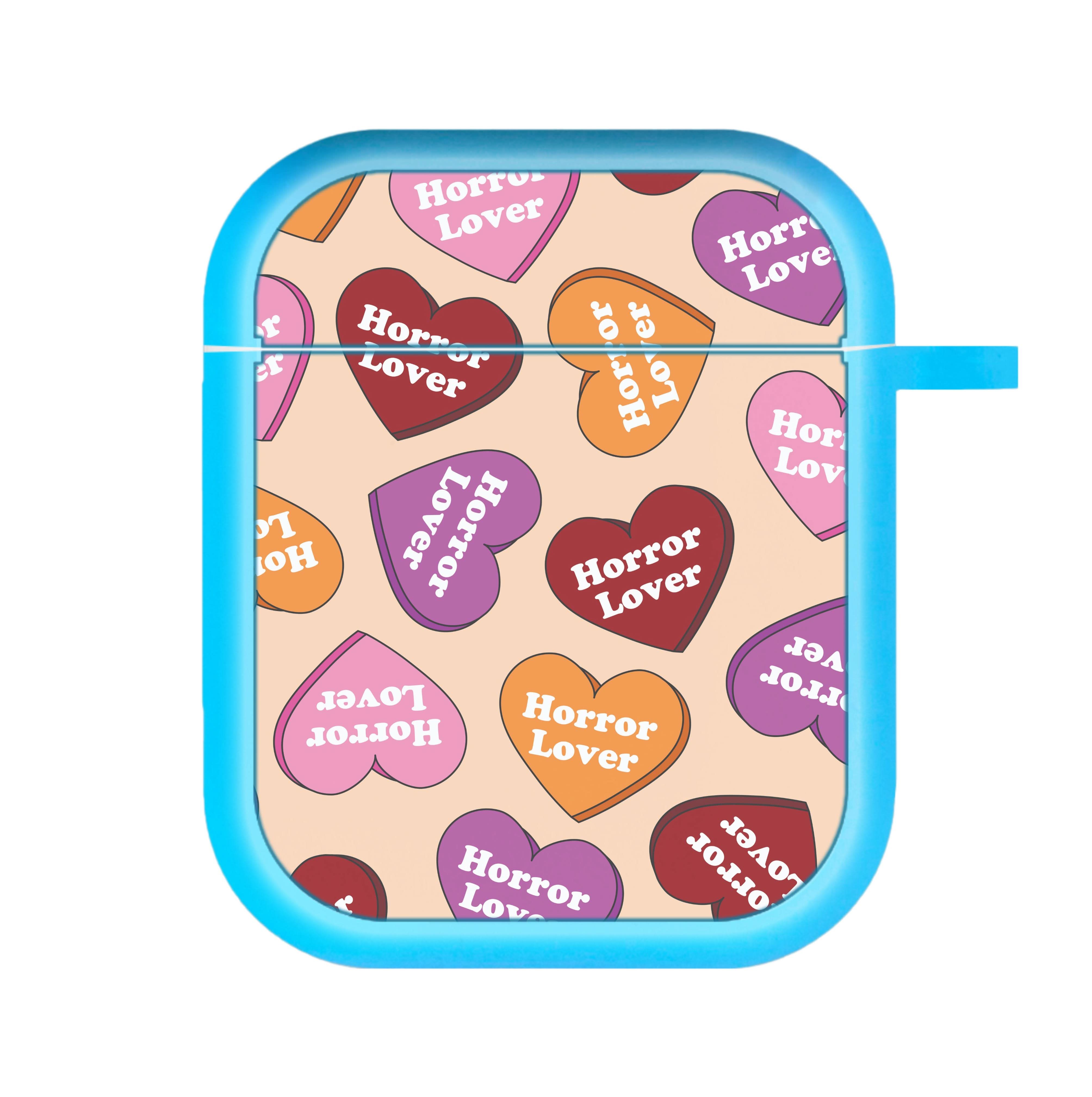 Horror Lover Hearts Pattern AirPods Case