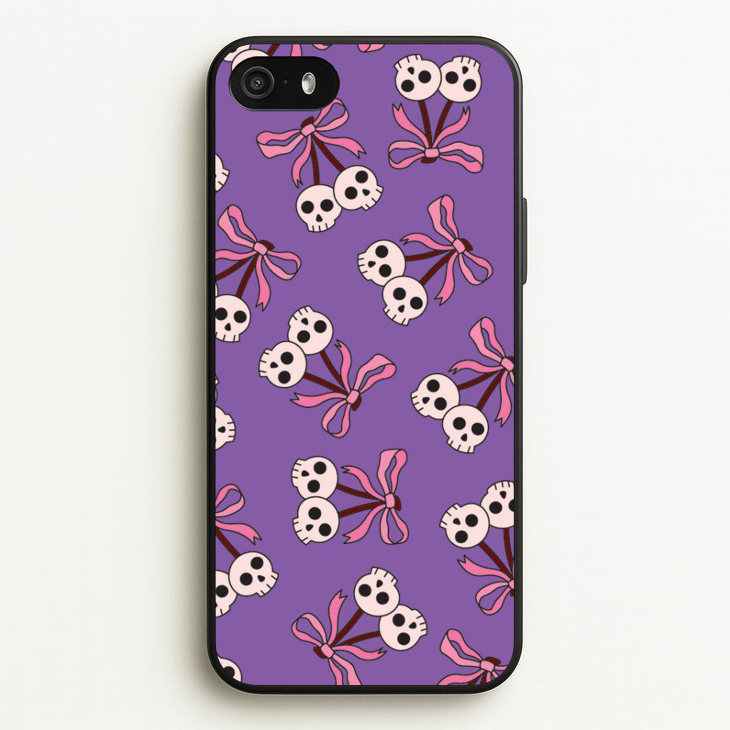Cherry Skulls Pattern iPhone 5 / 5s / SE 2016 Case