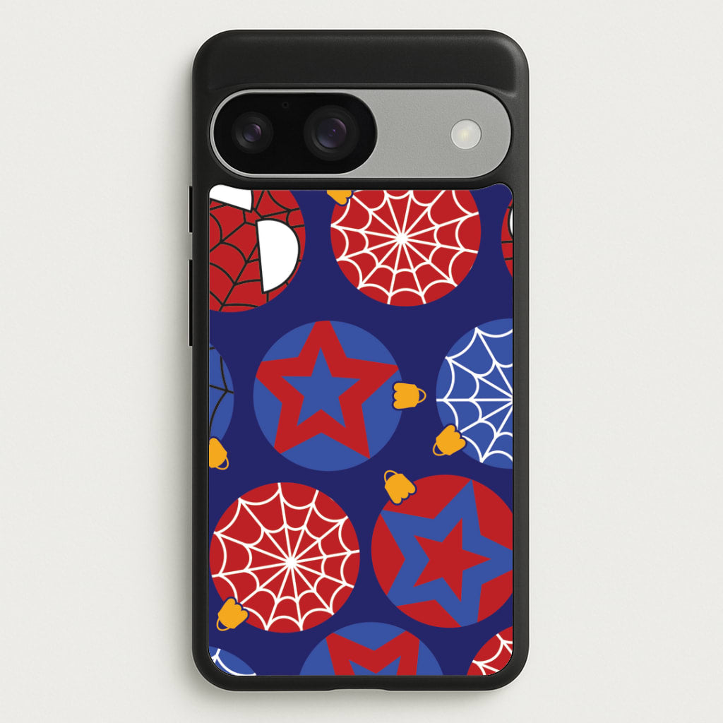 Spider Hero Baubles Pattern Google Pixel 9 / 9 Pro Case