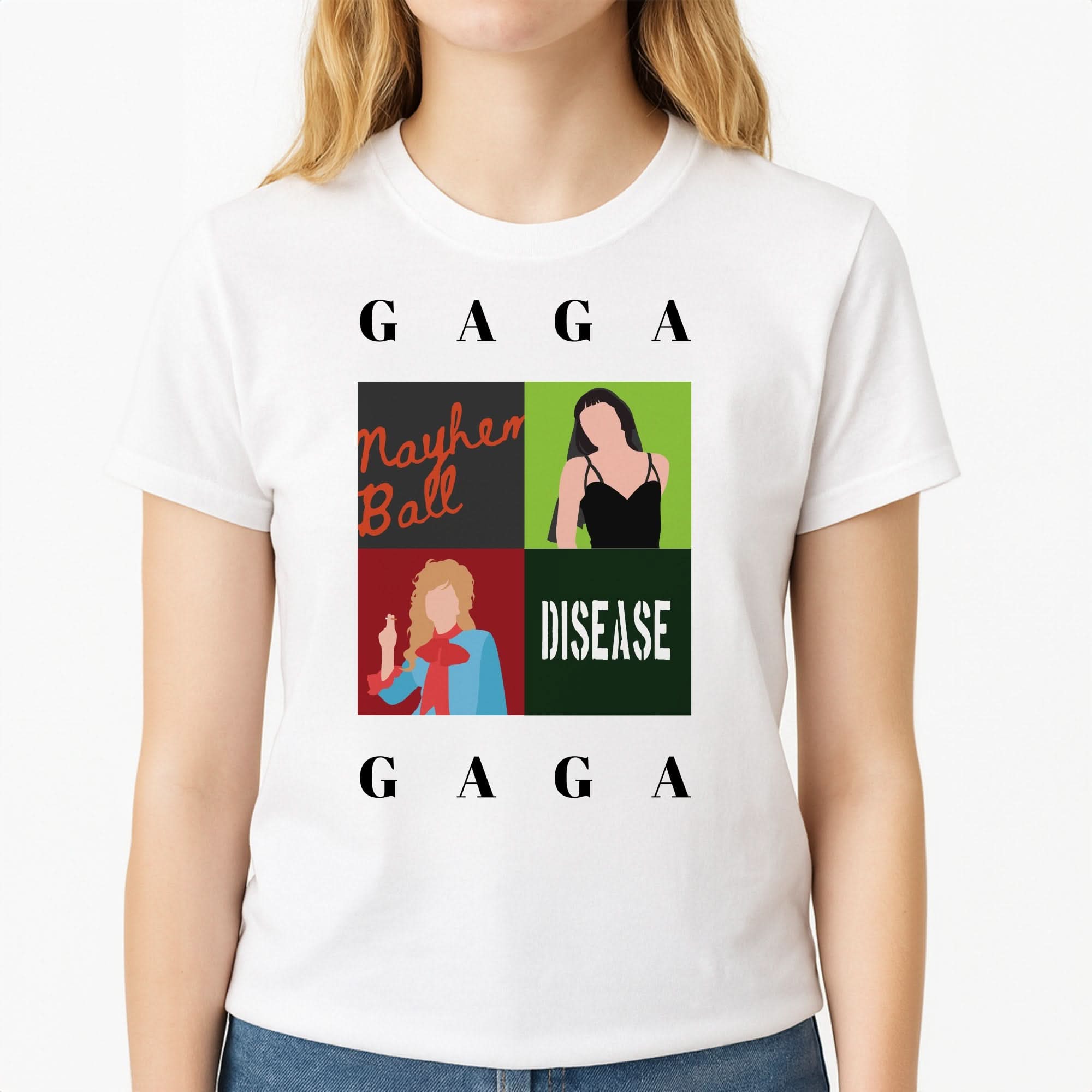 Gaga Collage Womens T-Shirt
