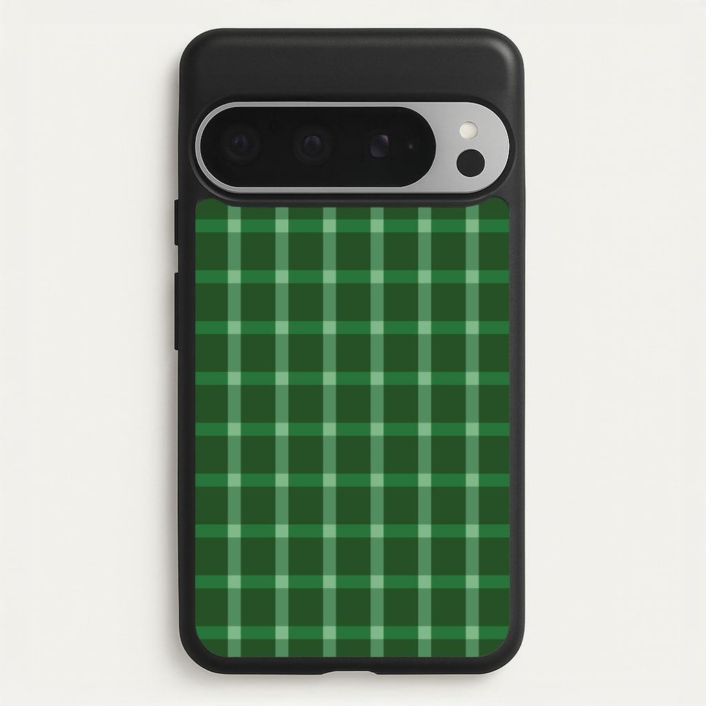Dark Green Tartan Christmas Pattern Google Pixel 9 Pro XL Case