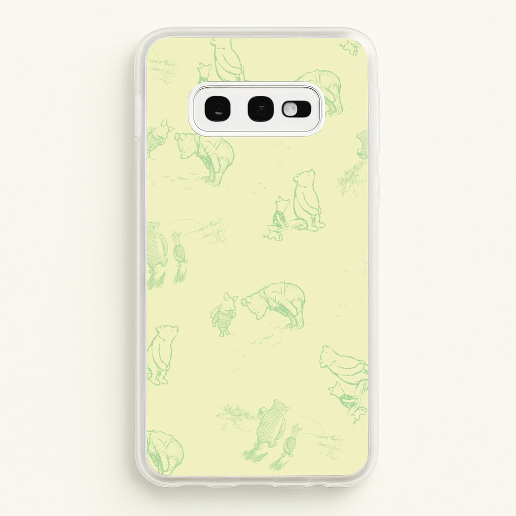 Sketched Winnie Pattern Galaxy S10e Case