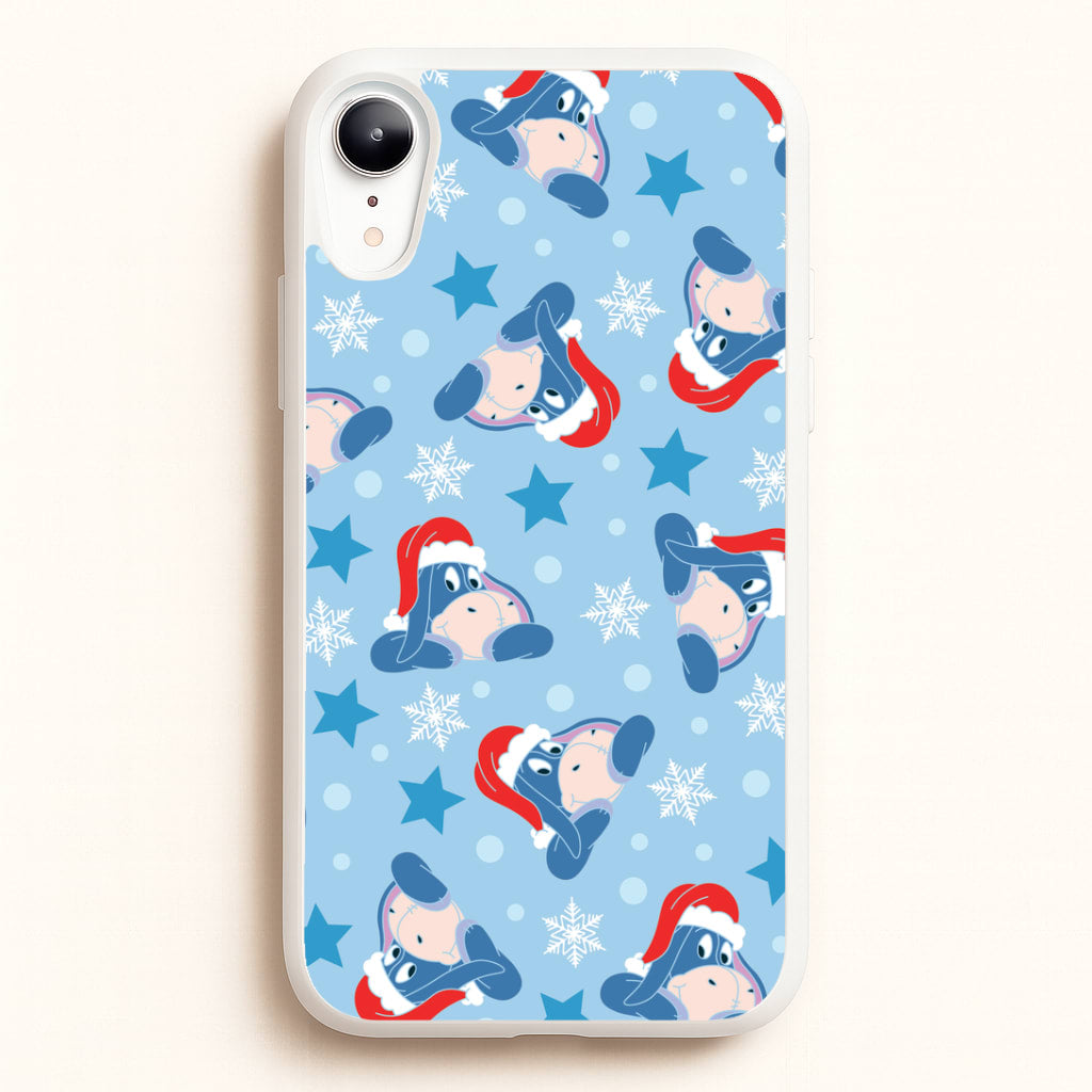 Cartoon Donkey Stars Pattern iPhone XR Case