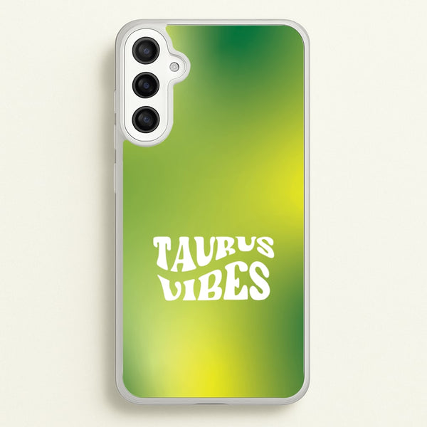 Taurus Vibes Gradient Zodiac Galaxy A36 Case