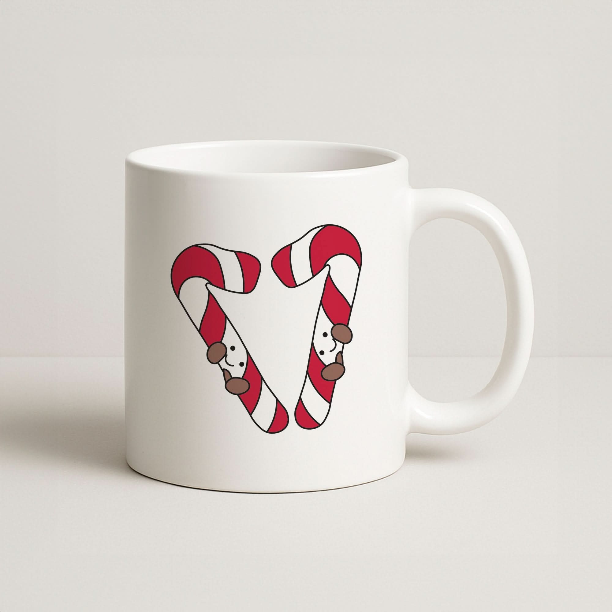 Christmas Candycane Plushies Coffee Mug