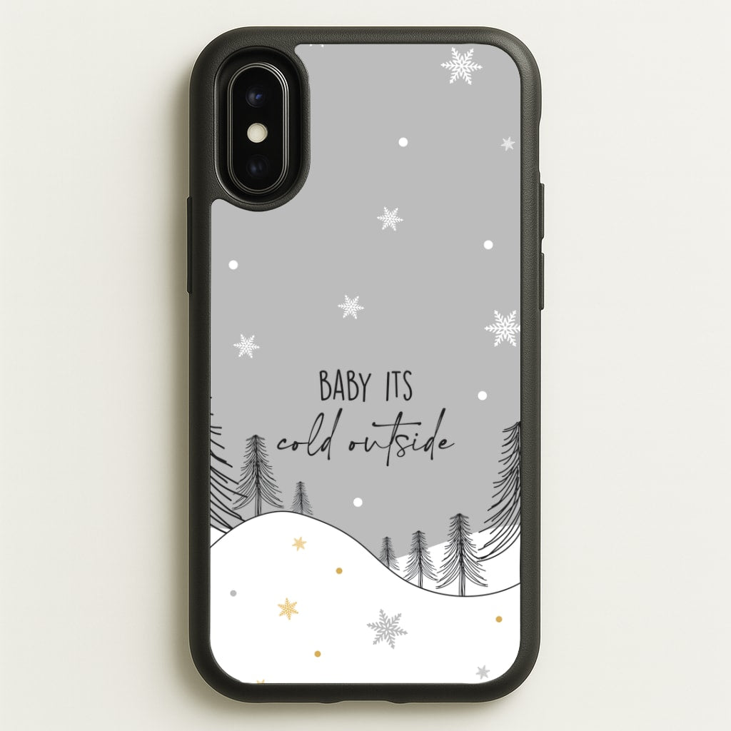 Baby It's Cold Outisde Landscape iPhone X / XS Case