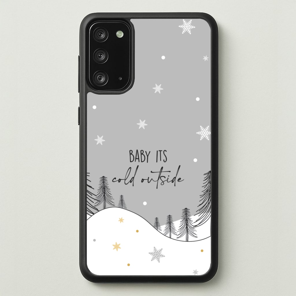 Baby It's Cold Outisde Landscape Galaxy Note 20 Case