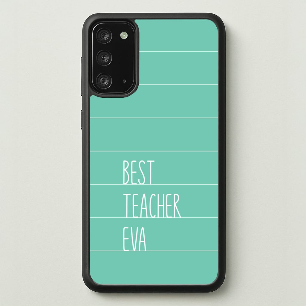 Best Teacher Eva Galaxy Note 20 Case