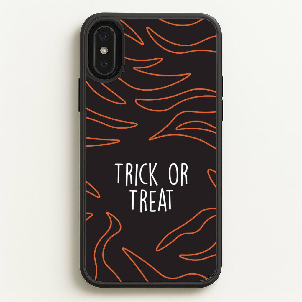 Zebra Print Trick Or Treat iPhone XS Max Case