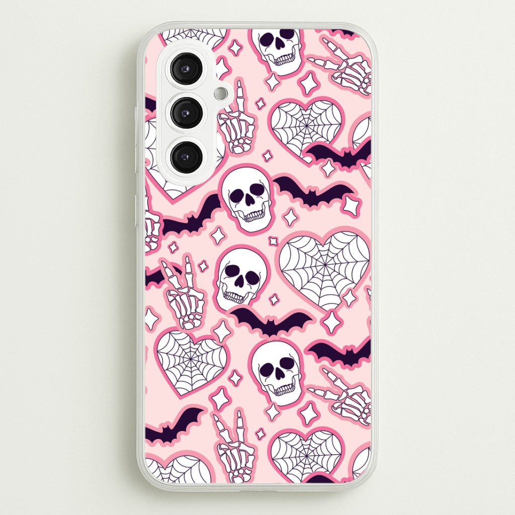 Cute Halloween Stickers Pattern Galaxy S23FE Case