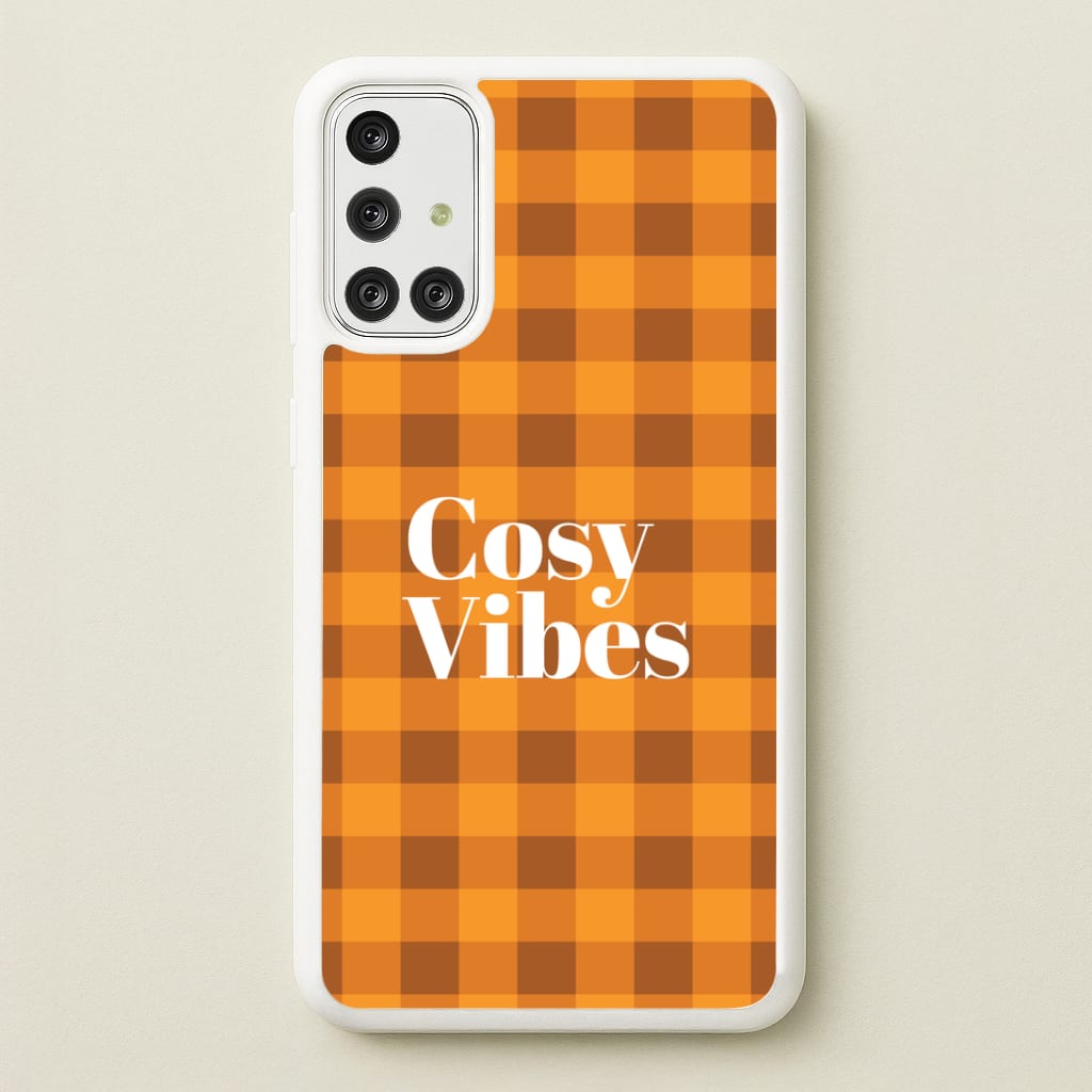Checkered Cosy Vibes Galaxy A71 Case