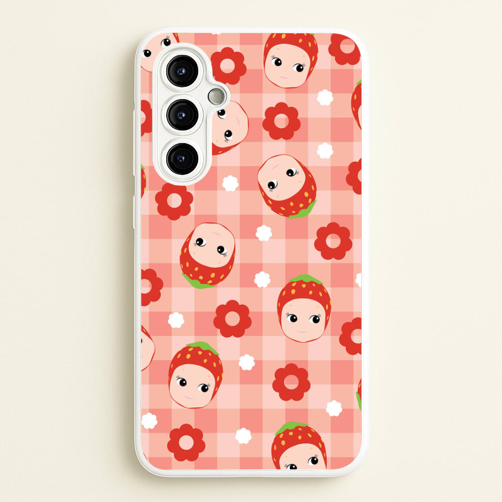 Strawberry Angel Pattern Galaxy A54 Case