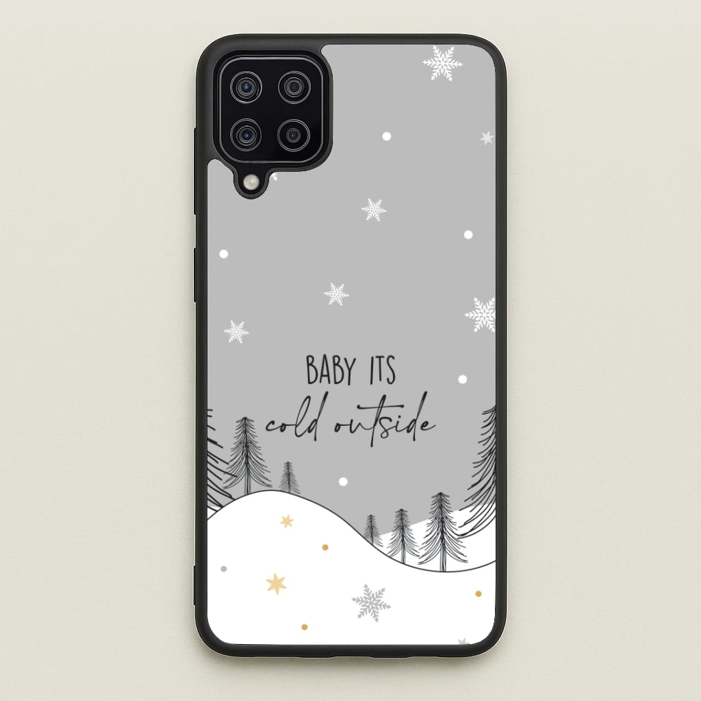 Baby It's Cold Outisde Landscape Galaxy A12 Case