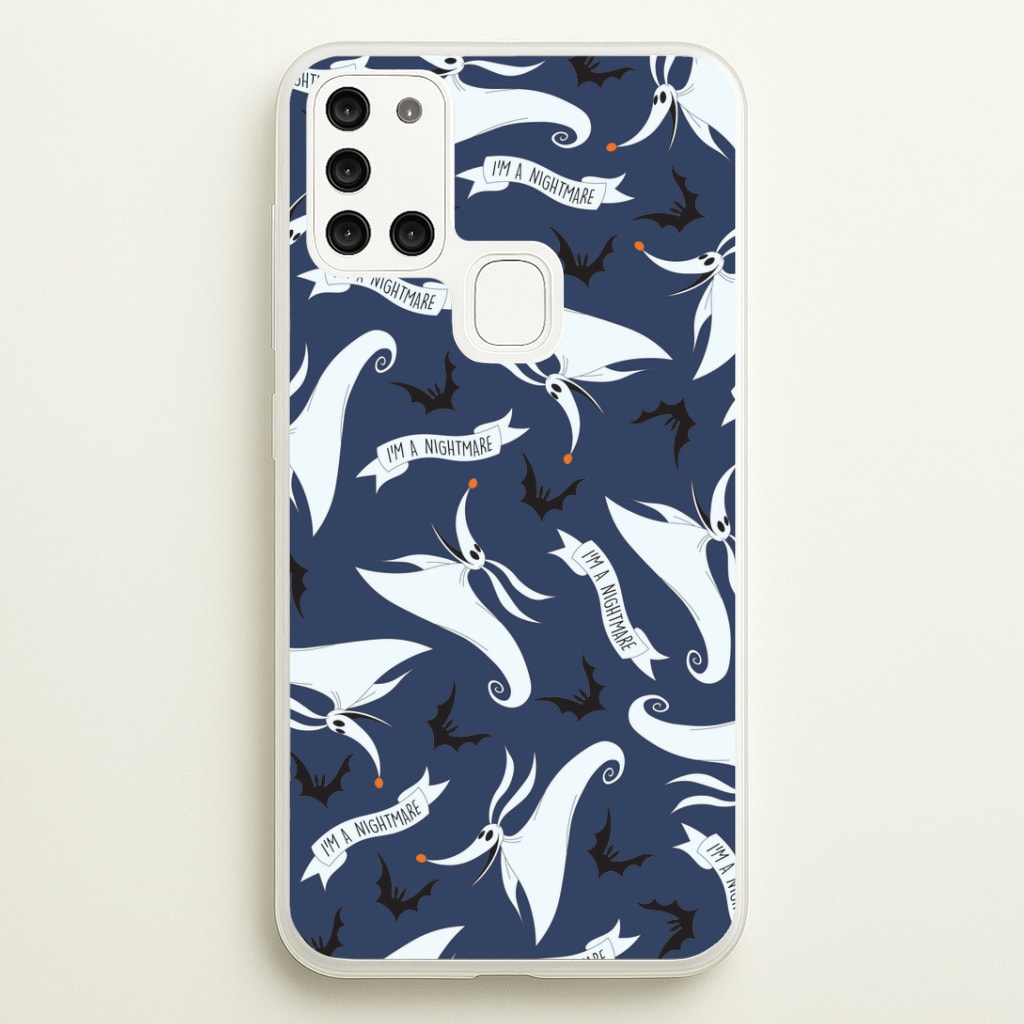 Skeleton Dog And Bats Pattern Galaxy A21s Case