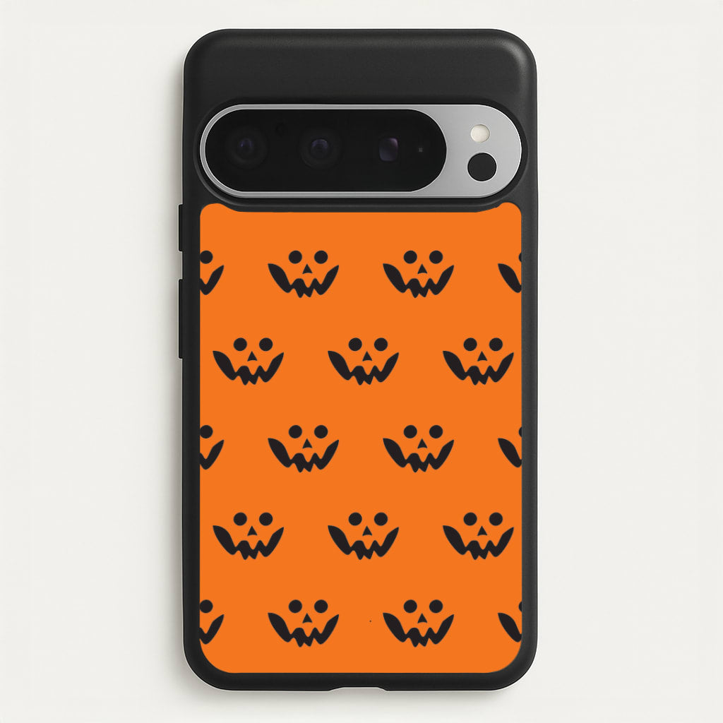Carved Pumpkin Face Pattern Google Pixel 9 Pro XL Case