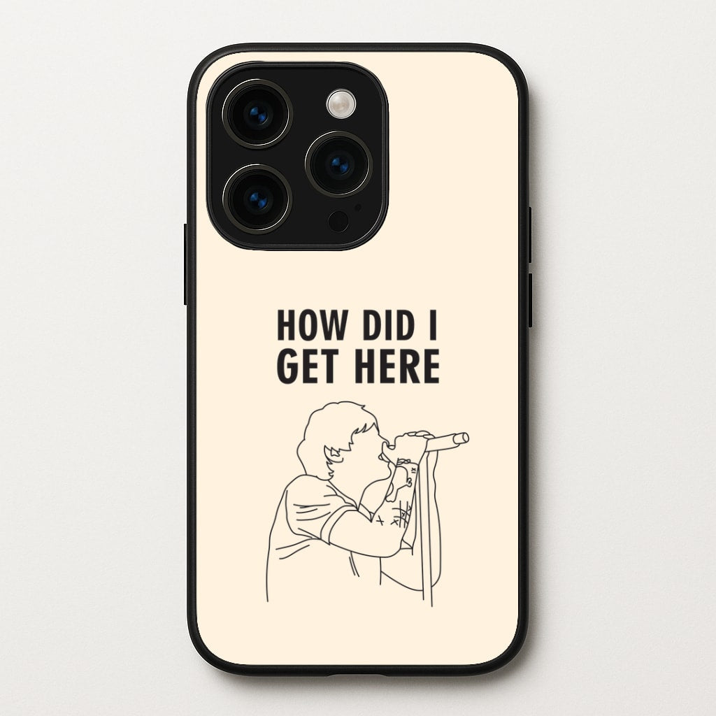 How Did I Get Here Outline iPhone 15 Pro Max Case