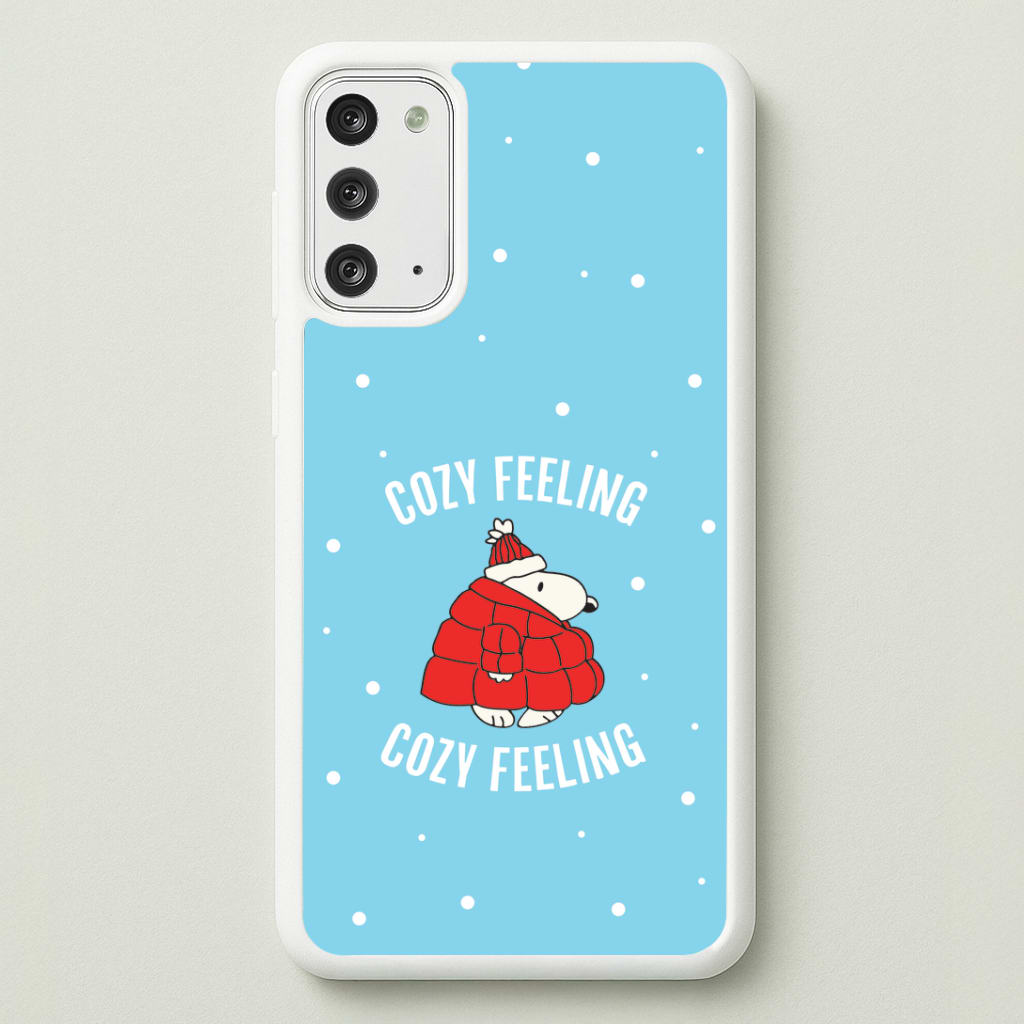 Cozy Feeling Cartoon Beagle Puffer Jacket Galaxy Note 20 Case
